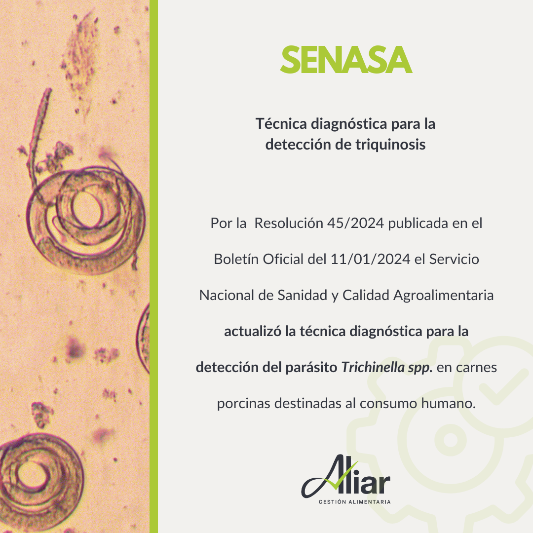 Actualización de la técnica diagnóstica para la detección de triquinosis